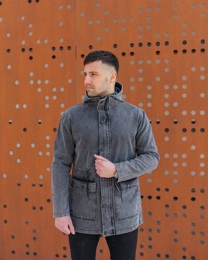 

Джинсова куртка "Кулмен" Jeans jacket grey M