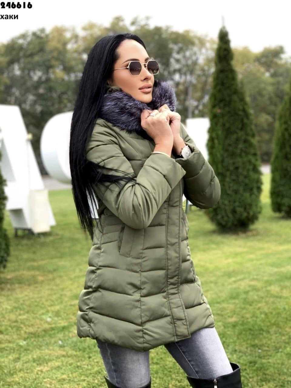 

Женские демисезонные куртки цвета хаки!