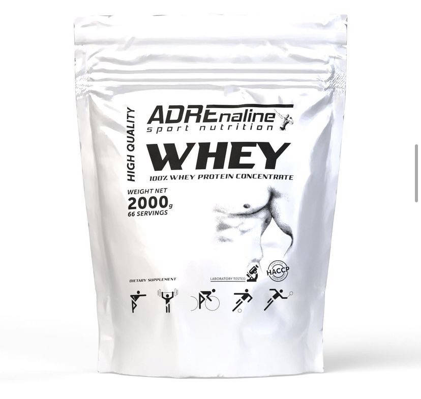 

Протеин - Концентрат сывороточного протеина - Adrenaline Whey Protein / 2000 g