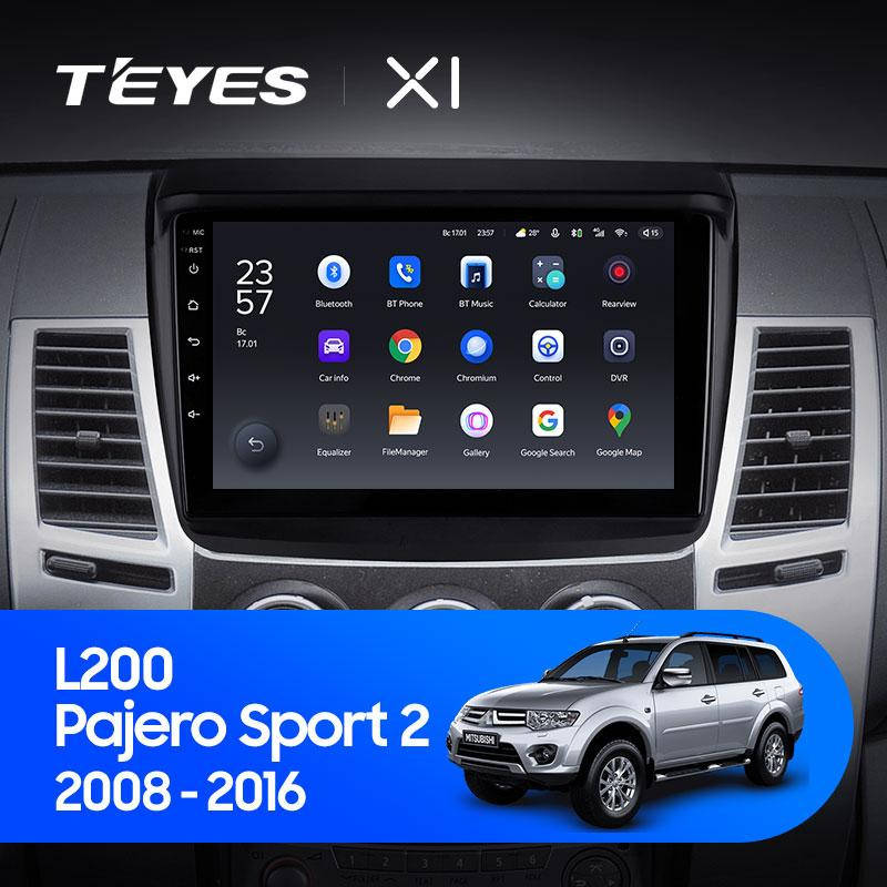 

Штатная магнитола Teyes X1 Mitsubishi Pajero Sport/L200 (2008-2016)