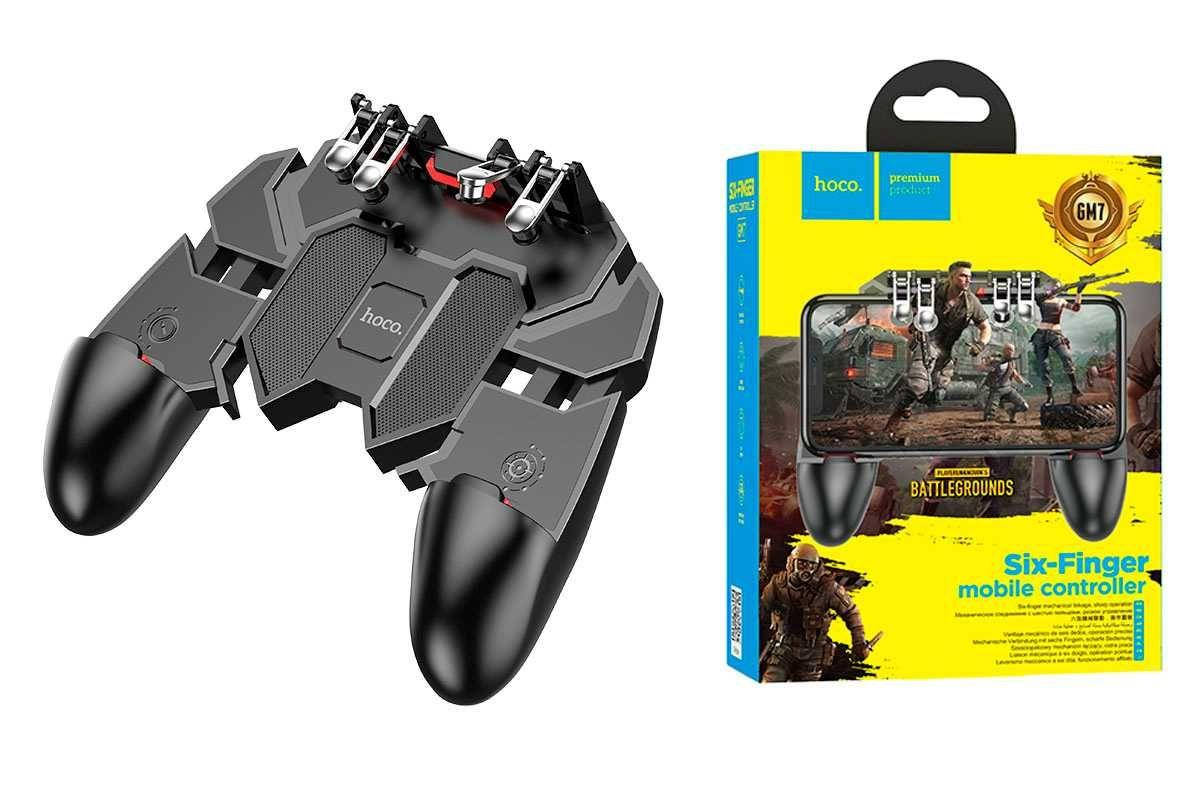 

Геймпад HOCO GM7 триггер джойстик игровой контроллер для телефона игровой держатель для смартфона, Черный