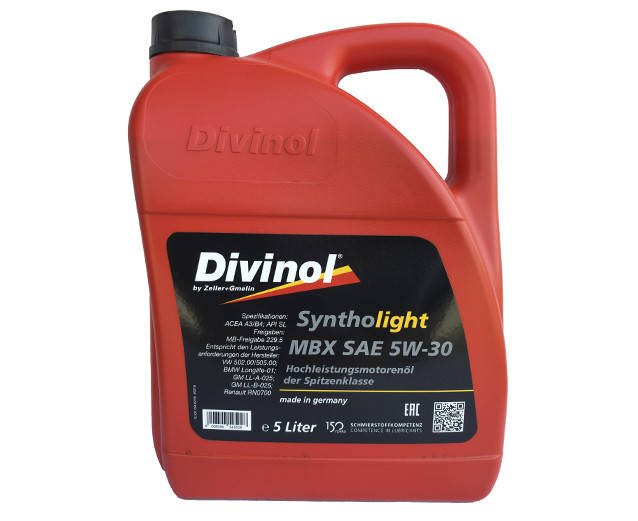 

Масло моторное Divinol Syntholight MBX 5W-30 5 Л.