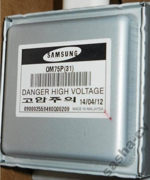 

Магнетрон OM75P(31) для микроволновой печи Samsung Малазия оригинал