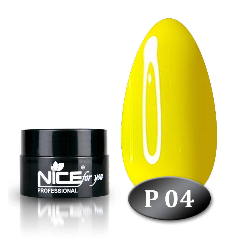 

Гель краска Nice for you P-4 желтая 5 г, Желтый