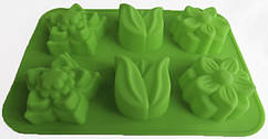Силіконова форма для випічки та десертів квіти