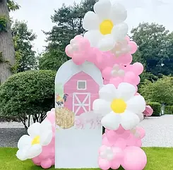 Арка гірлянда з куль "Ромашкова" (ніжна)