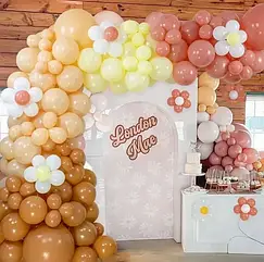 Арка гірлянда з куль Квіточка, 170 куль