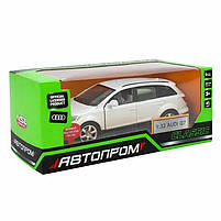 Машинка Автопром Audi Q7 1:32 біла — металева модель зі світлом, звуком і дверима, що відкриваються, фото 10