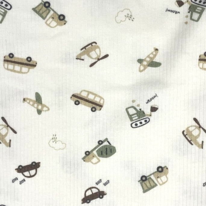 Интерлок рубчик преміум якості тракторці літаки, фото 1