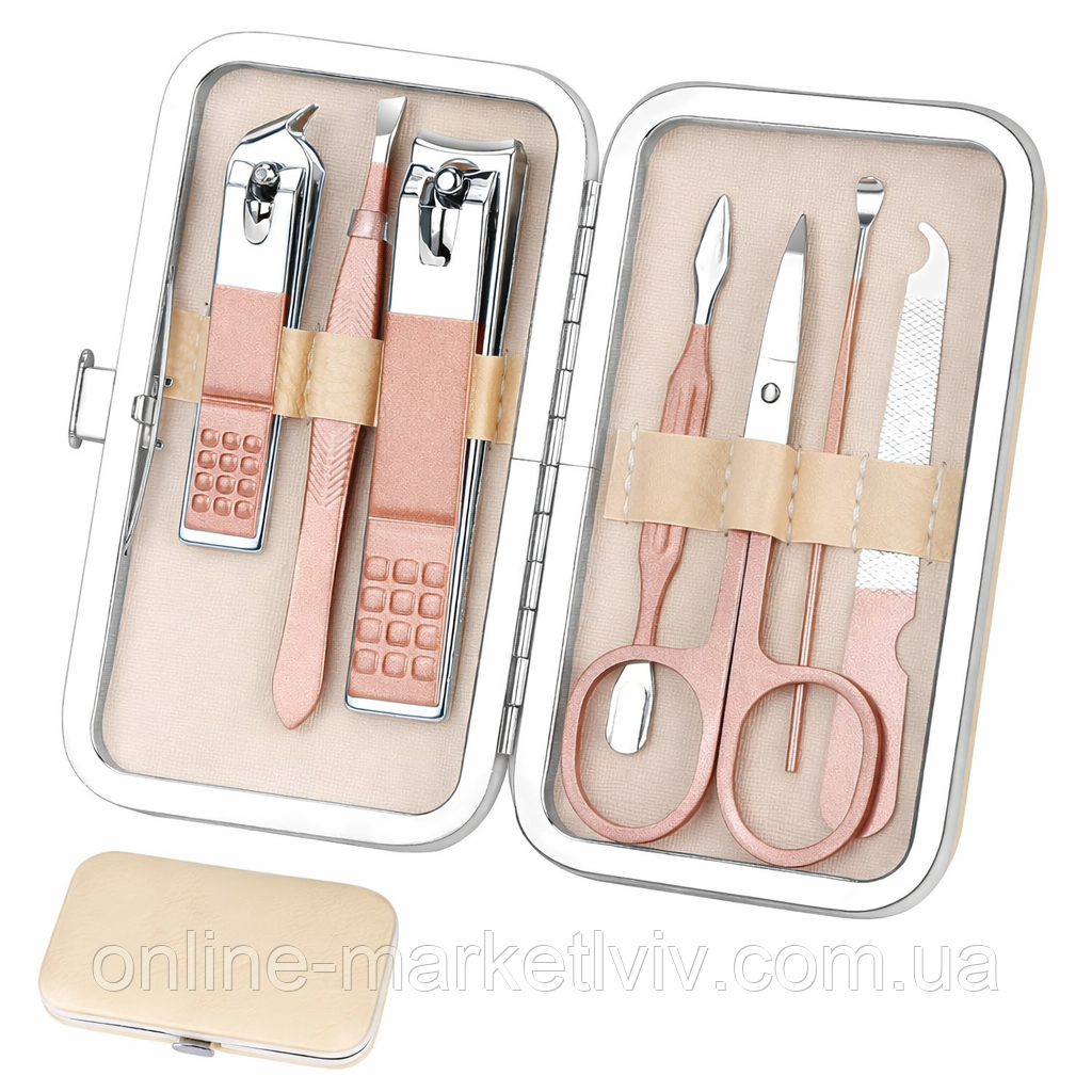 Манікюрний набір 7в1  / Багатофункціональний набір для манікюру / Набір для педікюру / Манікюрно-педикюрний набір, фото 1