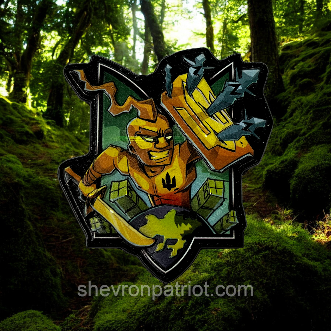 №ПВХ032 Шеврон "КОЗАК" 8.5Х8СМ, фото 1