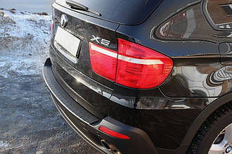 Захисна накладка на задній бампер BMW X5 (E70) 2010-2013 р. в.