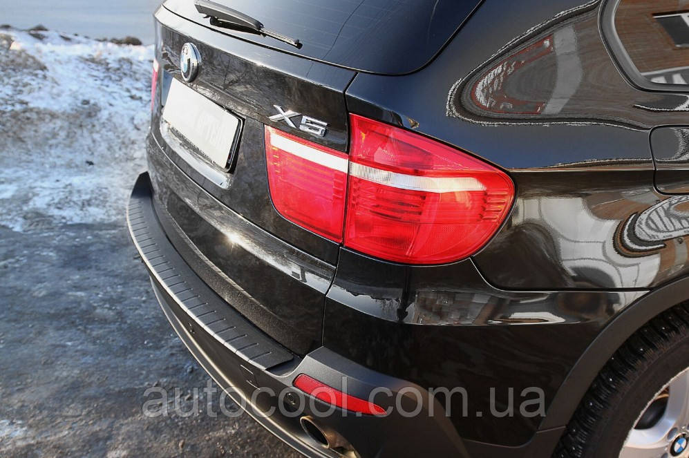 Захисна накладка на задній бампер BMW X5 (E70) 2010-2013 р. в., фото 1