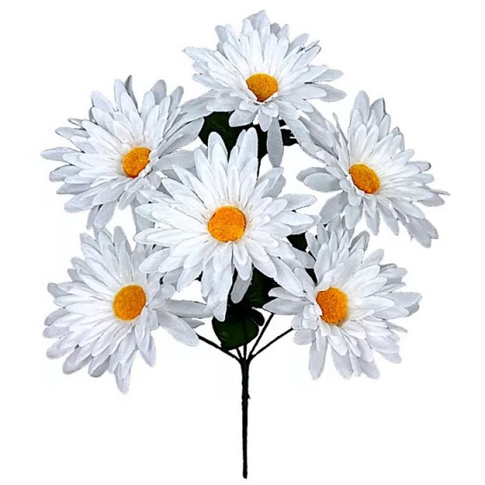 Штучні квіти букет ромашки 38 см (30 шт. в уп.), фото 1