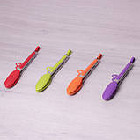 Щипці силіконові 23 см із ручками з неіржавкої сталі , фото 2