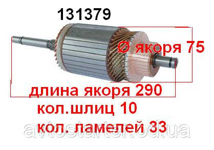 Якір (ротор) для стартера Bosch Same IVECO
