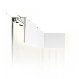 Стельовий плінтус для штор і підсвічування Orac CX217-2600 LEDGE (155х50х2600) мм