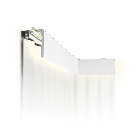 Стельовий плінтус для штор і підсвічування Orac CX215-2600 LEDGE (95х45х2600) мм