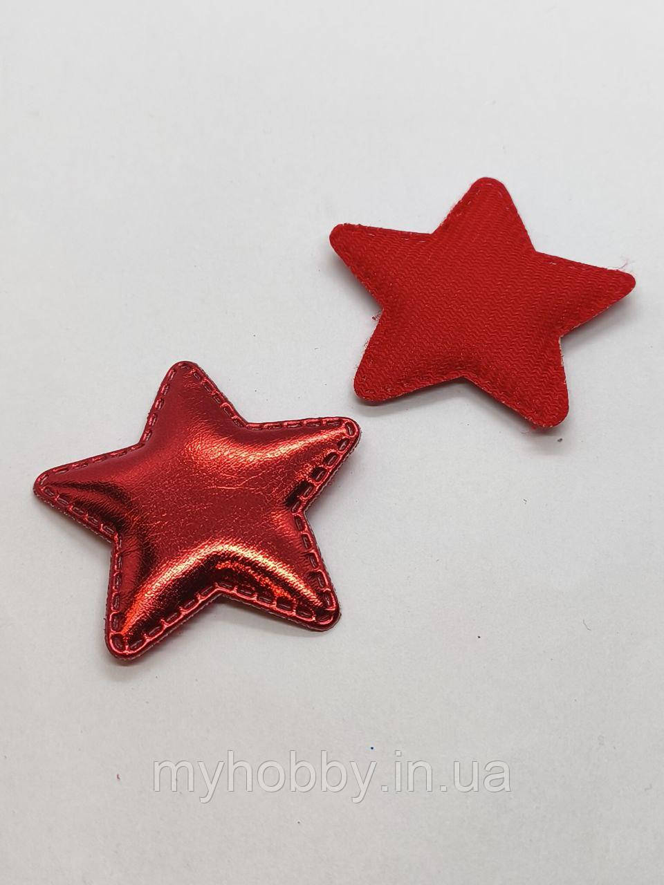 Патчі зірочка 5см -2шт Червоний, фото 1