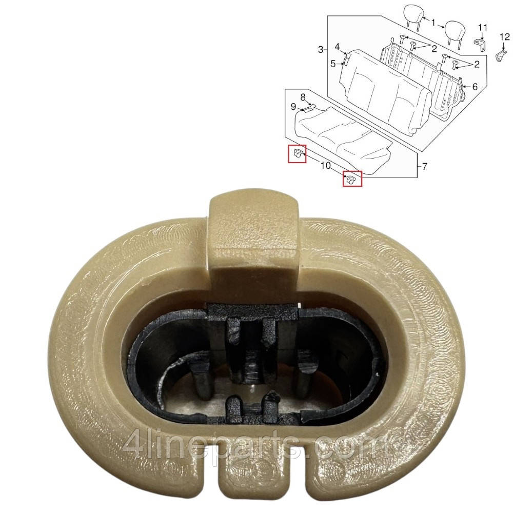 Кліпса кріплення заднього сидіння Juke Nissan 883042DX0AB151 8830451E00 883042DX0A, фото 1