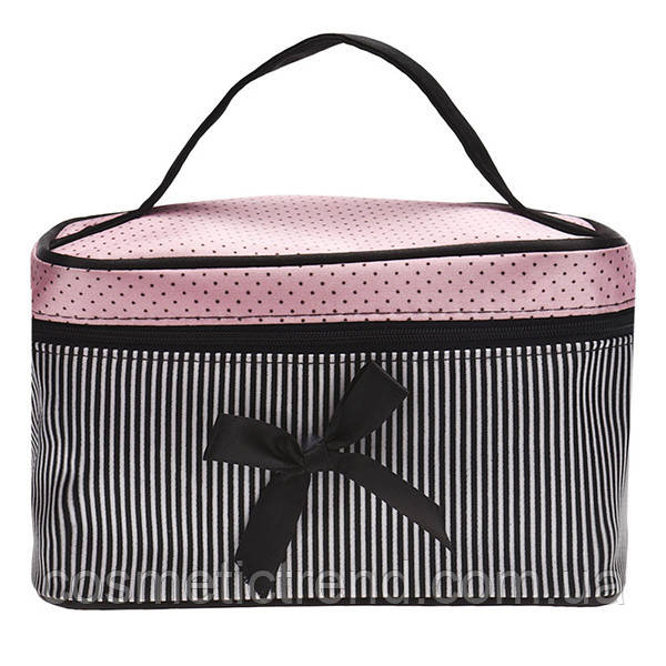Косметичка жіноча текстильна (органайзер/б'юті-бокс) Navety Makeup Cosmetic Bag pink 19*12*11 см