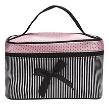 Косметичка жіноча текстильна (органайзер/б'юті-бокс) Navety Makeup Cosmetic Bag pink 19*12*11 см