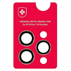 Захисне скло камери +NEU Chatel Metal Frame для Apple iPhone 16 Pro (Gold)