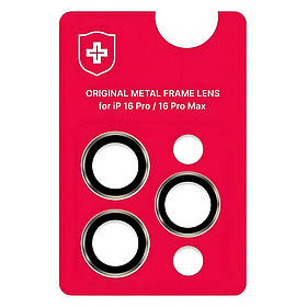 Захисне скло камери +NEU Chatel Metal Frame для Apple iPhone 16 Pro (Natural)