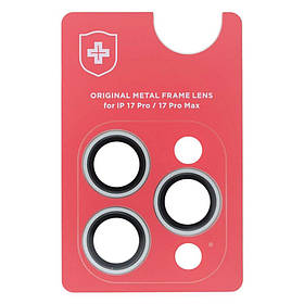 Захисне скло камери +NEU Chatel Metal Frame для Apple iPhone 17 Pro (Natural)