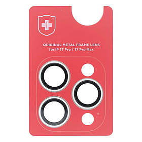 Захисне скло камери +NEU Chatel Metal Frame для Apple iPhone 17 Pro Max (Silver)