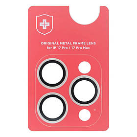 Захисне скло камери +NEU Chatel Metal Frame для Apple iPhone 17 Pro (Transparent)