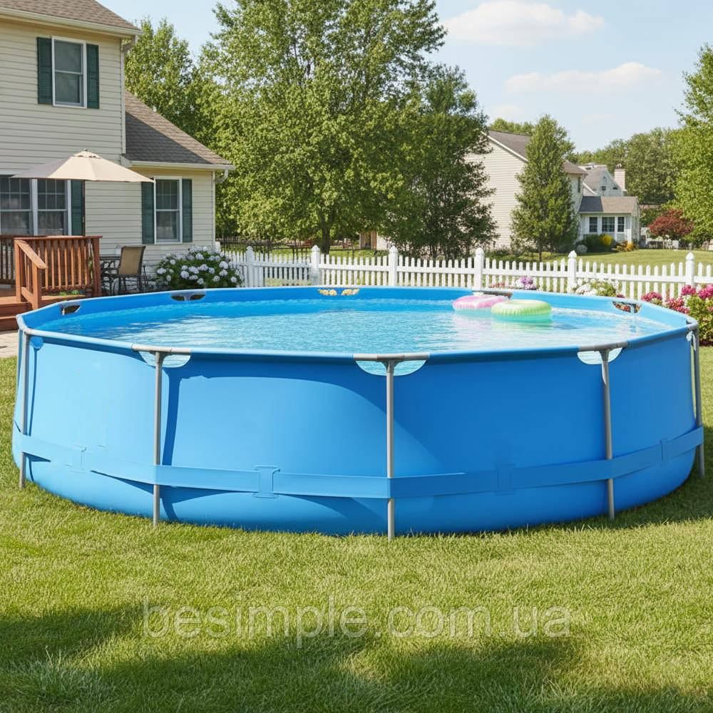 Басейн каркасный, 360х76см, 6125л, 1136л/год, Sirocco Blue / Басейн складаний / Збірний каркасний басейн, фото 1
