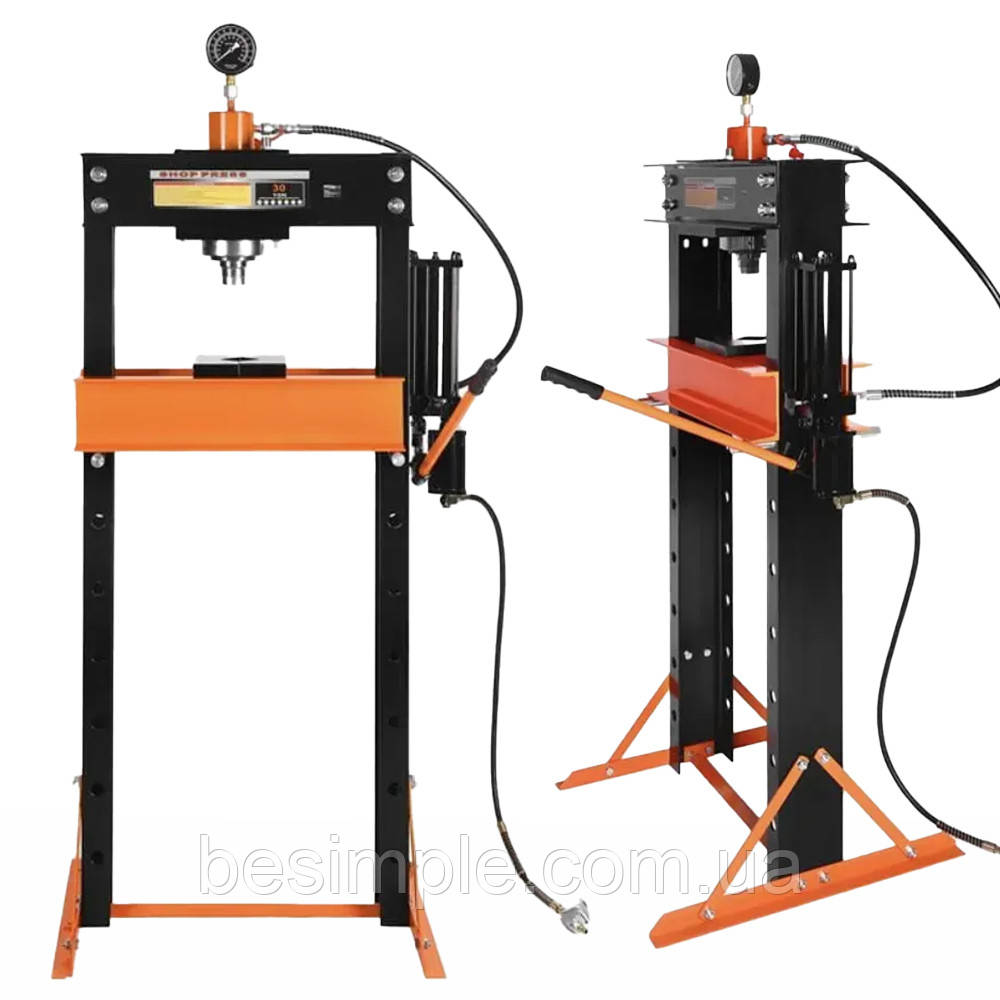 Прес гідравлічний Kraft&Dele KD5876, 30 тонн, 950 мм / Підлоговий прес гідравлічний / Прес гідравлічний вертикальний, фото 1