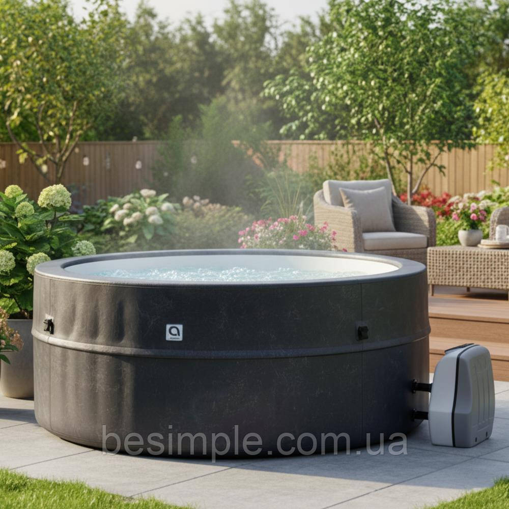 Надувне джакузі Osaka-6P: 184x73 см, підігрів та гідромасаж, 1200 л / Надувний СПА-басейн, фото 1