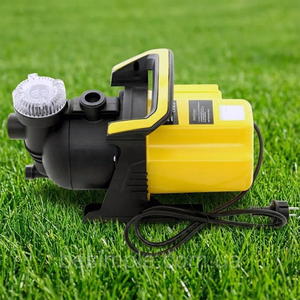 Насос садовий Kraft&Dele KD742, 1300 Вт, 4800 л/год. / Поверхневий насос для води / Насосна станція для поливу., фото 1