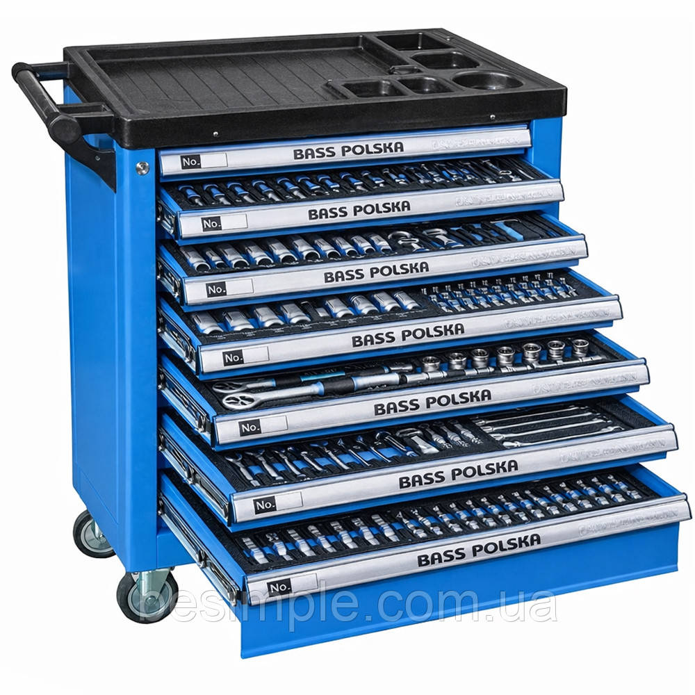 Тумба з інструментами BP 3059, 251 предмет, 88х45х97см / Візок з набором інструментів / Шафа з інструментами, фото 1