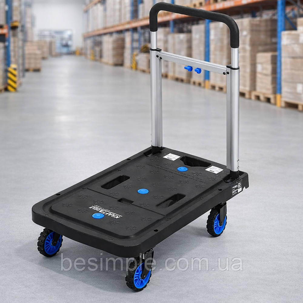 Платформенний візок Kraft&Dele KD3093 (150 кг, 68×40 см) складаний / Візок вантажний / Складський візок, фото 1