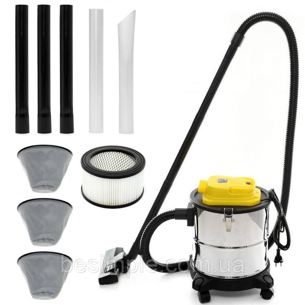 Пилосос будівельний, 1650Вт, 20л, 230В, KD489 / Пилосос для попелу / Промисловий пилосос, фото 1