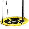 Гойдалка гніздо, діаметр 100см, до 150кг, HAM3293, Жовтий / Підвісна гойдалка / Гойдалка дитяча садова, фото 3