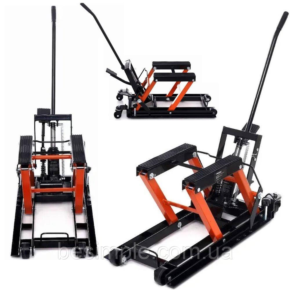 Підіймач для мотоциклів, 40см, 680кг,  KD353 / Домкрат для мотоцикла / Підставка для мотоцикла, фото 1