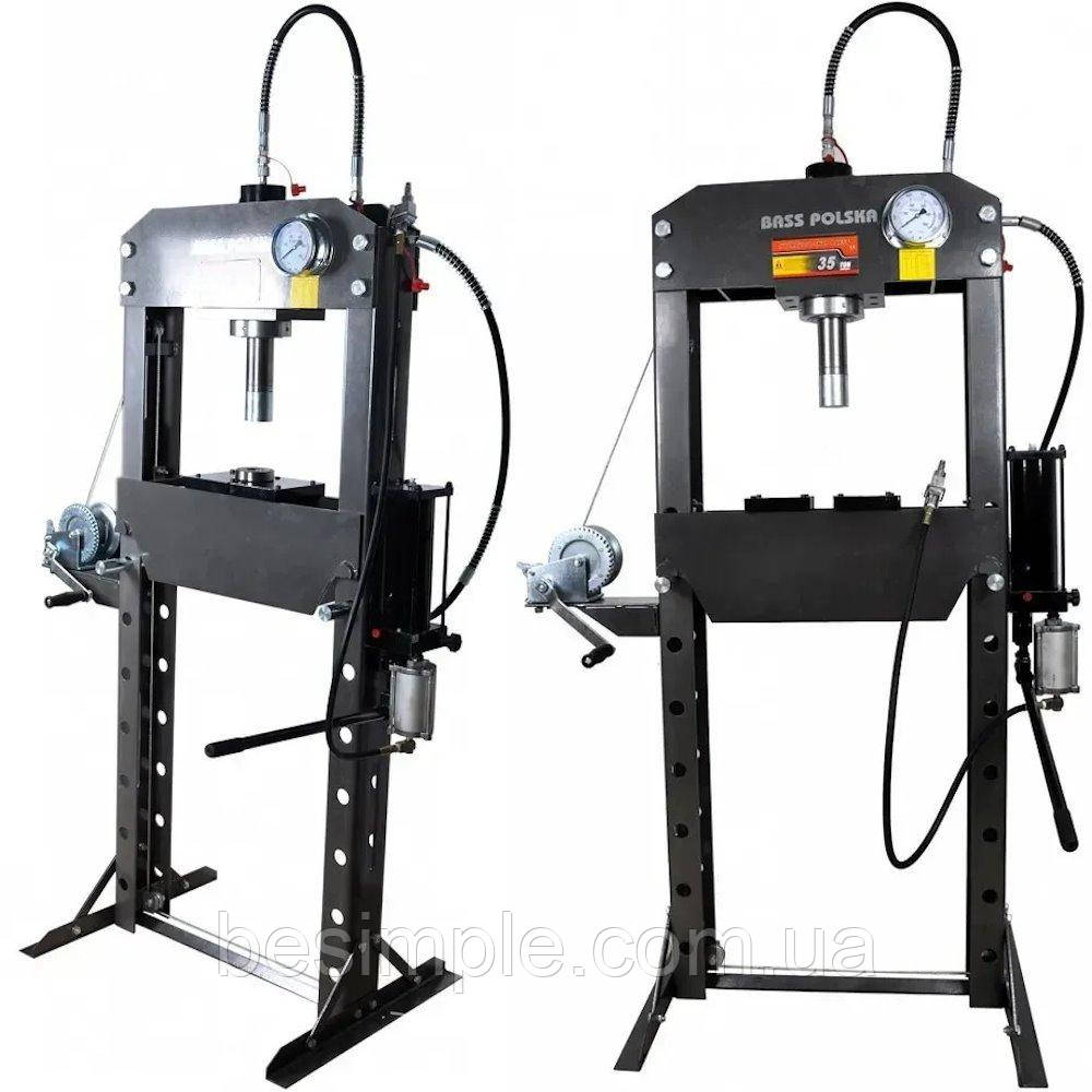Прес гідравлічний, 35Т, 530х1620мм / Прес для СТО / Прес для майстерні / Вертикальний прес підлоговий, фото 1