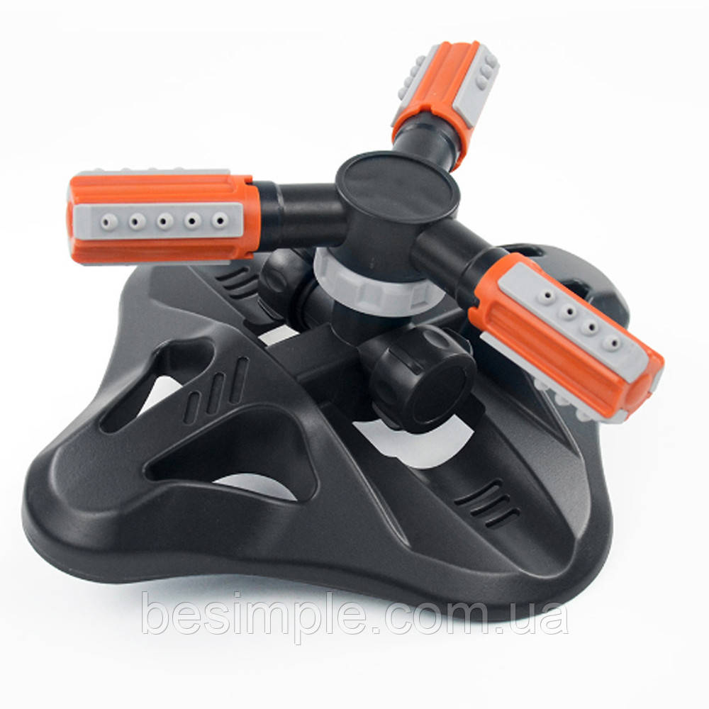 Садовий спринклер з обертанням 360°, 3/4", RIG8340 / Спринклер ротаційний для поливу газону / Розбризкувач для поливання саду, фото 1