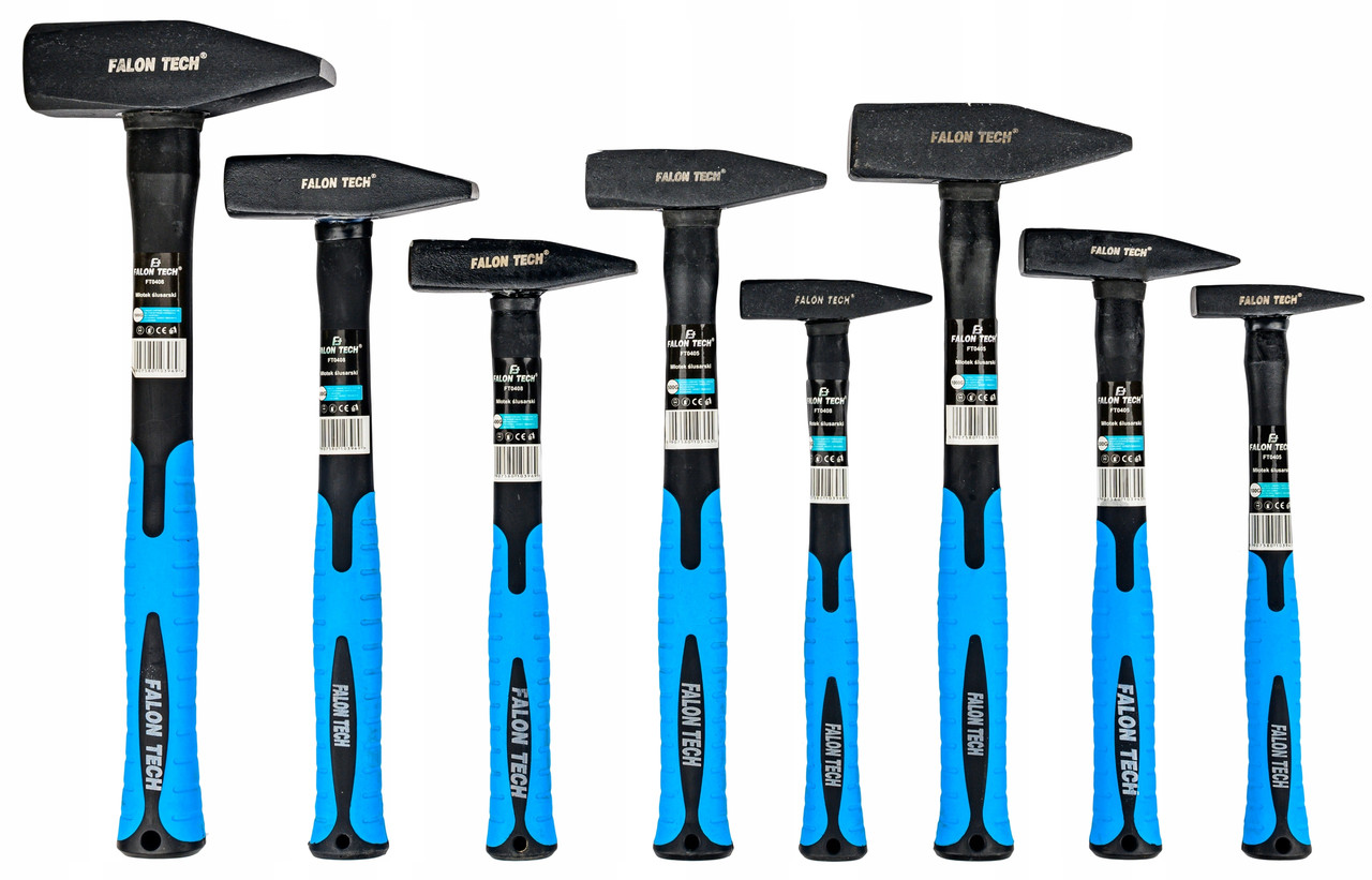 Набір молотків 8 од. 100-2000 г Falon-Tech FT0408, фото 1