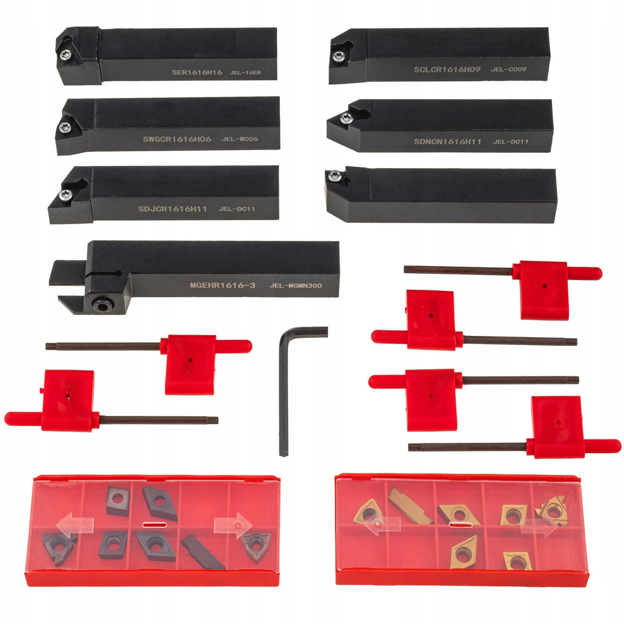 Набір токарних різців 16 × 16 мм Falon-Tech FT028016, фото 1