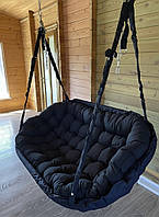 Садова гойдалка 90х180 см, Підвісне крісло гамак для квартири та дачі, навантаження 200 кг, Гойдалка для відпочинку