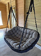 Підвісна гойдалка для дітей та дорослих, Підвісне крісло гамак для дому та саду, Гойдалка дачна 90х180 см