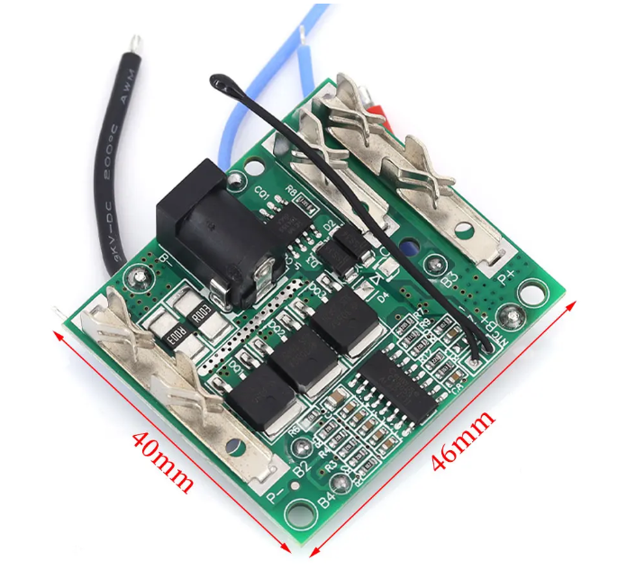 Плата захисту PCM, BMS 5S 20A 3MOS для Li-ion/Li-Pol Контролер заряду/розряджання (плата шурупокрута), фото 1