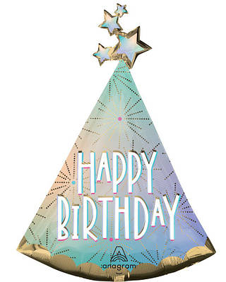 Anagram 27* на 36*  Ковпак  З Днем Народження  Фольговані кулі фігури.  - В УП