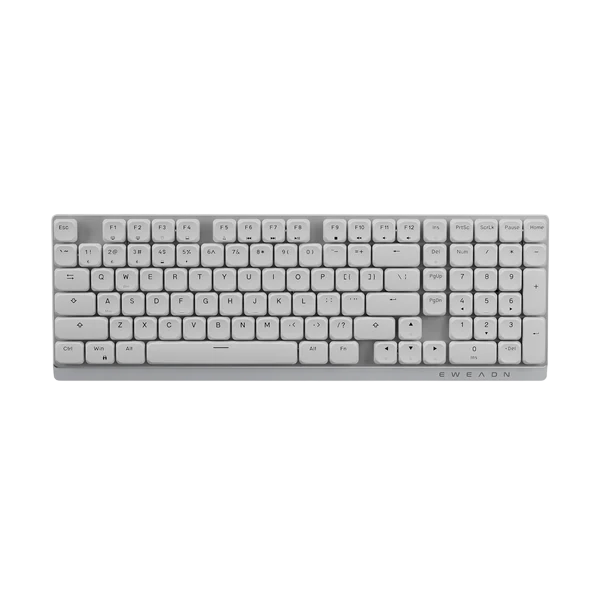 Клавіатура бездротова EWEADN MK100 Low-Profile White