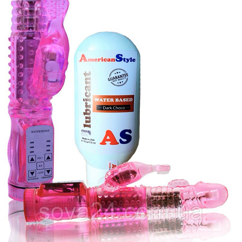 Жіночий вібратор для клітора та точки G з лубрикантом шоколадним 36 режимів Рожевий, фото 1